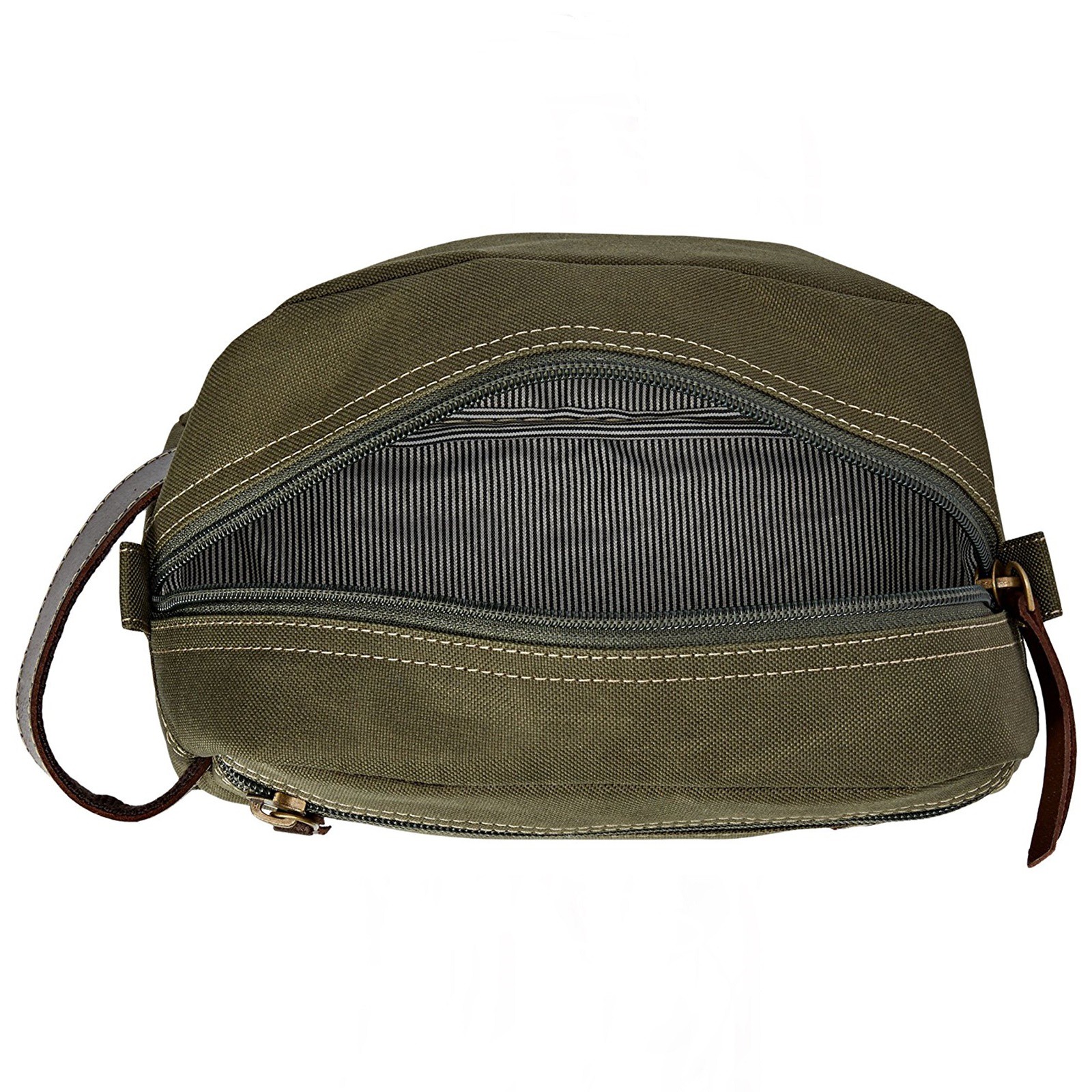 Timberland Men's Canvas Shave Kit Organizer Toiletry Bag Overnight Dopp